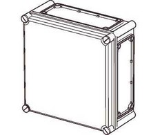FIBOX Kassebund EK polikarbonatas 380 x 280 x 100 mm