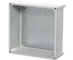 FIBOX dėžutės pagrindas SOLID P poliesteris 300 x 300 x 130 mm be flanšo angų ir be tvirtinimo plokštės.