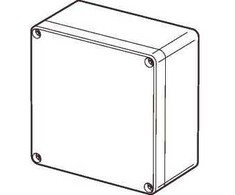 FIBOX montavimo dėžutė ABS 120 x 122 x 95 mm su pilku dangteliu IP 66 ir IP 67 Euronord serijos