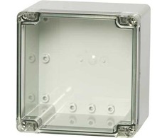 FIBOX montavimo dėžutė, polikarbonato, 130 x 130 x 125 mm, su permatomu dangteliu, IP 67