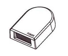 FIBOX ventiliacijos gaubtas su tarpine 70 x 50 x 20 mm IP44