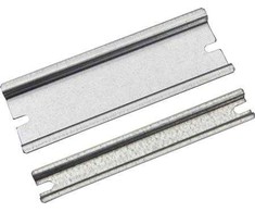 FIBOX sieninė spintelė DIN-35 bėgelis 35 x 250 x 7,5 mm cinkuoto plieno EK dėžutės šonui 280 mm