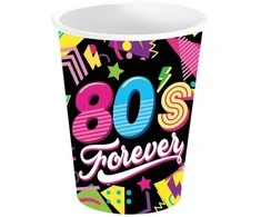 Fiesta 80-ųjų „Forever“ popierinis puodelis