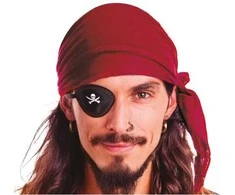 Fiesta Burgundiško raudonumo piratų bandana