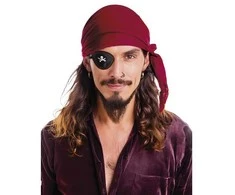 Fiesta Burgundiško raudonumo piratų bandana