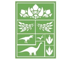 Fiesta Dinozauro makiažo šablonas