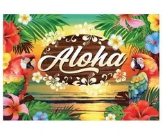 Fiesta Havajų „Aloha“ reklama