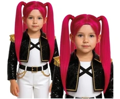 Fiesta K-pop perukas rožinis, vaikams