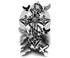 Fiesta Kryžiaus tatuiruotė