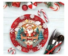 Fiesta Lėkštės su Kalėdų Seneliu, 23 cm