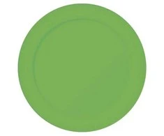 Fiesta Neoninės žalios spalvos popierinės lėkštės