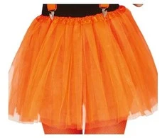Fiesta Neoninės oranžinės spalvos tiulio sijonas, 40 cm