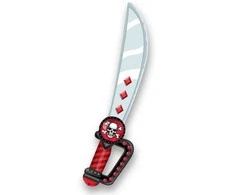 Fiesta Pirato kardo putplastis, 53 cm