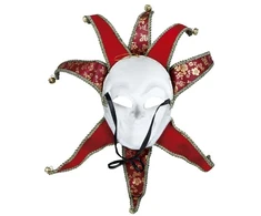 Fiesta Raudona Venecijos kaukė (suaugusiesiems)