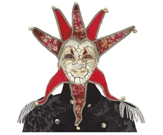 Fiesta Raudona Venecijos kaukė (suaugusiesiems)