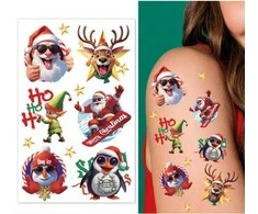 Fiesta Juokingos kalėdinės tatuiruotės