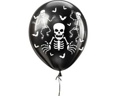 Fiesta Skeletiniai balionai, 10 vnt.
