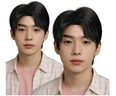 Fiesta Juodas K-pop demono perukas