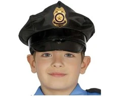 Fiesta Juodas policijos šalmas, vaikams