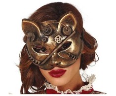 Fiesta Steampunk katės kaukė