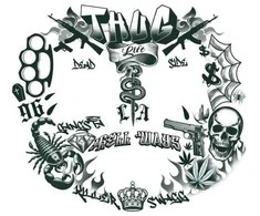 Fiesta Bandito veido tatuiruotė