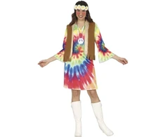 Fiesta Tie dye hipių suknelė