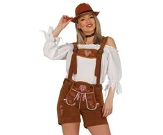 Fiesta Tirolio lederhosen, šviesiai ruda