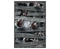 Fiesta Zombių langų dekoracija