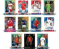 Kolekcinis futbolo kortelių rinkinys Topps MATCH ATTAX EURO 2024, 10 vnt.