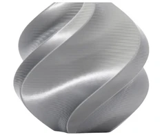 Bambu Lab PLA Silk+ plastikas 1.75mm 1kg - rinkinyje su daugkartine rite - Sidabrinis