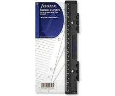 Filofax nešiojamas skylamušis, juodas