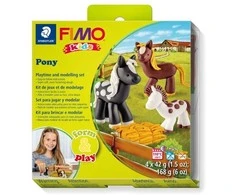 Fimo Vaikiškas žaismingas ir puošnus ponis (5 vnt.)