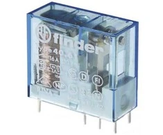 „Finder“ PCB montuojama relė, 12 V nuolatinės srovės ritė, 16 A perjungimo srovė, SPDT
