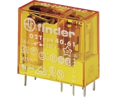 Finder Miniatiūrinė relė 1P 16A 230V AC, AgSnO2 kontaktas (40.61.8.230.4000)