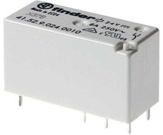 „Finder“ spausdinimo relė 24 V/DC 8 A 2 perjungiamieji kontaktai 41.52.9.024.0010 1 vnt. (41.52.9.024.0010)
