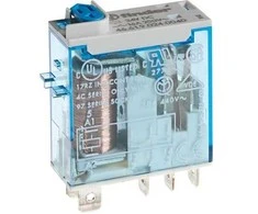 Finder 1P relė 16A 24V nuolatinės srovės LED indikatorius bandymo mygtukas (46.61.9.024.0074)