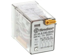 Finder Pramoninis Miniature Relay 4P 7A 250V AC (55.34.8.230.0040)