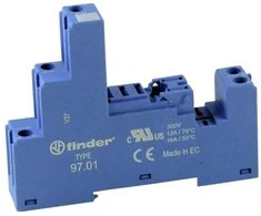 Finder Schraubfassung blau 97.01