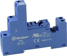 Finder Schraubfassung blau 97.01