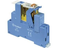 Finder Koppel-Relais mit 2 Wechslern 8 A Schraubklemmenfassung 4C.02.8.024.0060 2 Wechsler