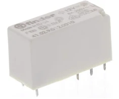 „Finder“ PCB montuojama galios relė, 12 V nuolatinės srovės ritė, 8 A perjungimo srovė, DPDT