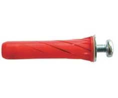 Fischer ertmės sienos kaištis, raudonas, kepimo formos - „Powerknot“ rozetė 5x55 su kepimo formos galvute, 25 vnt., 5-18 mm, TX25