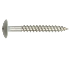 Fischer NKT fasado varžtas 4,5x40 mm - A2, šviesiai pilka kupolinė galvutė TX20 - 200 vnt. pakuotėje.