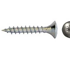 Fischer Santechnikos varžtas 5x40 mm - pilnas sriegis A2, UH plokščia galvute PZ-2, 10 vnt. pakuotė