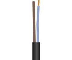 Solar Plus Plokščias kabelis, PVC 2x0,75 mm² PKLF juodas 300/300V žiedinis, kabelio skersmuo 3,8x6,3 mm