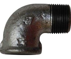 FIX-PRO kampinis cinkuotas 3/4 90 laipsnių įvorė / nipelis