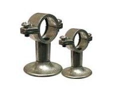FIX-PRO cinko vamzdžio laikiklis 3/4"x30 mm su sieniniu flanšu. Tinka 22 mm įdėklams ir 13-16 bei 19 mm prailginimams.