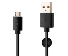 Fixed USB/micro USB 1m, juoda