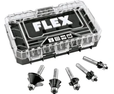 Flex Tools Flex CER suapvalintų frezų rinkinys (5 vnt.)