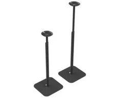 Flexson „Essentials“ reguliuojami grindų stovai – juodi, Grindys, Akrilnitrilo butadieno stirenas (ABS), Plienas, Juodi, Laisvai pastatomi, 1 koja(-os), „Sonos Era 100“, Arc, Beam, Ray, Sub-Mini?